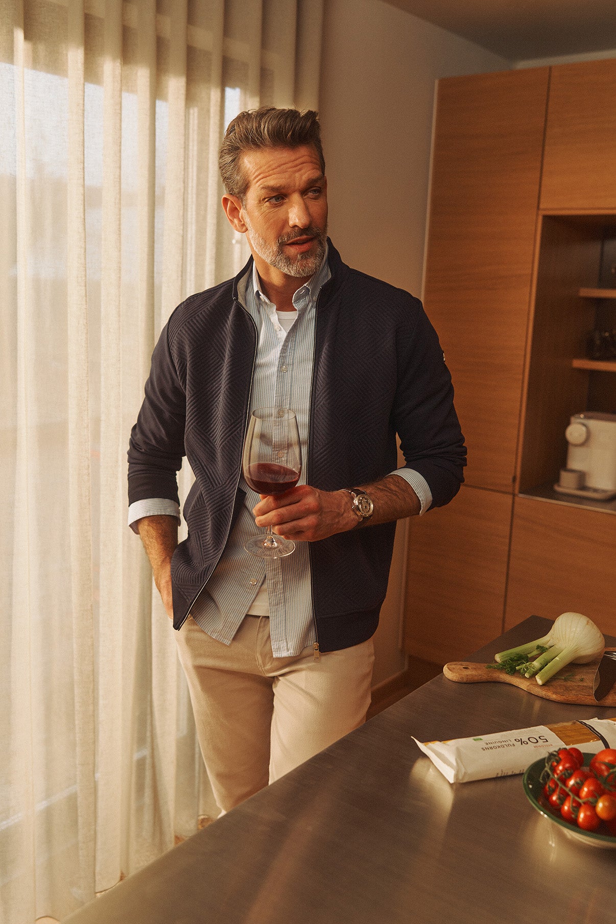 Planet - Cardigan i struktureret materiale