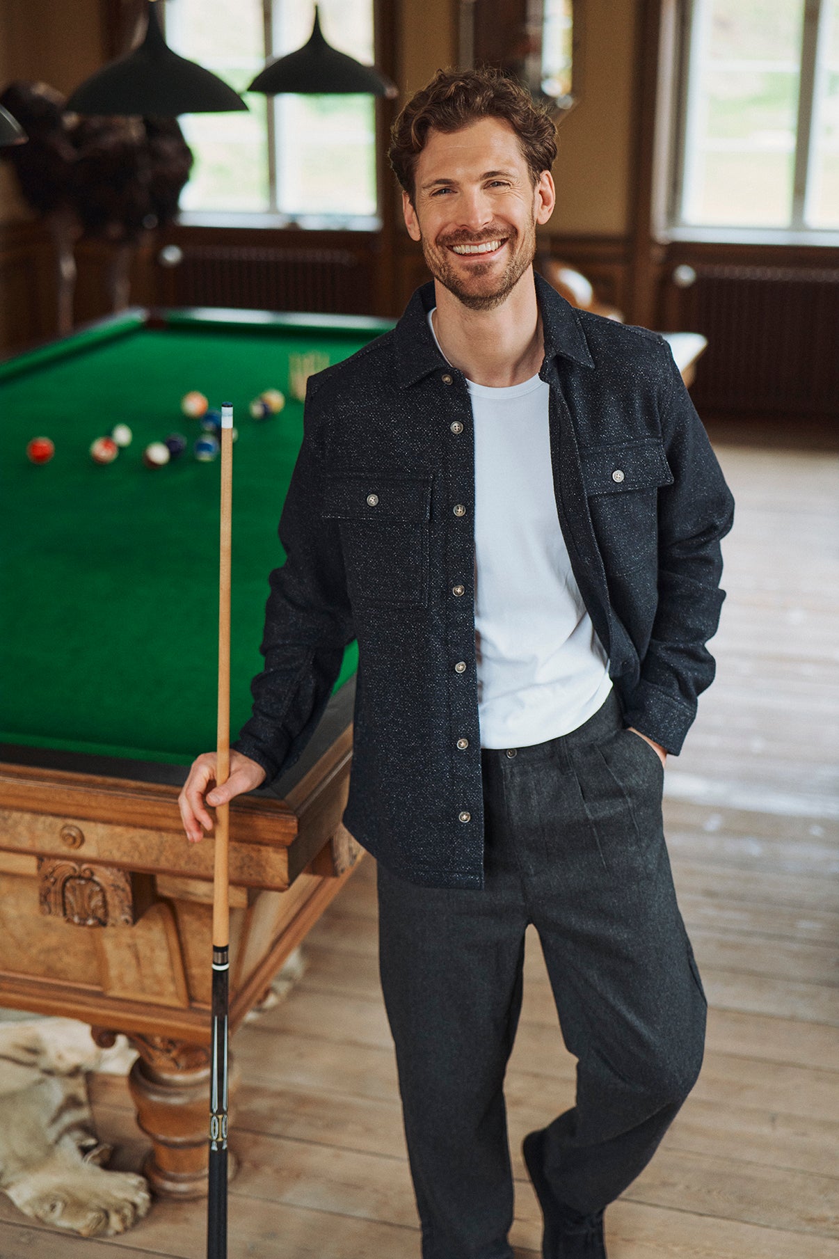 Carl - Loose fit flannelbukser med læg