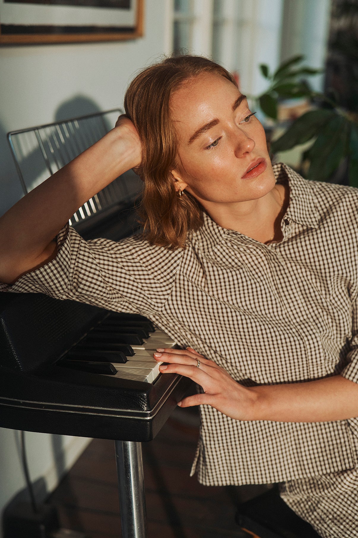 Nellike - Ternet skjorte med korte ærmer