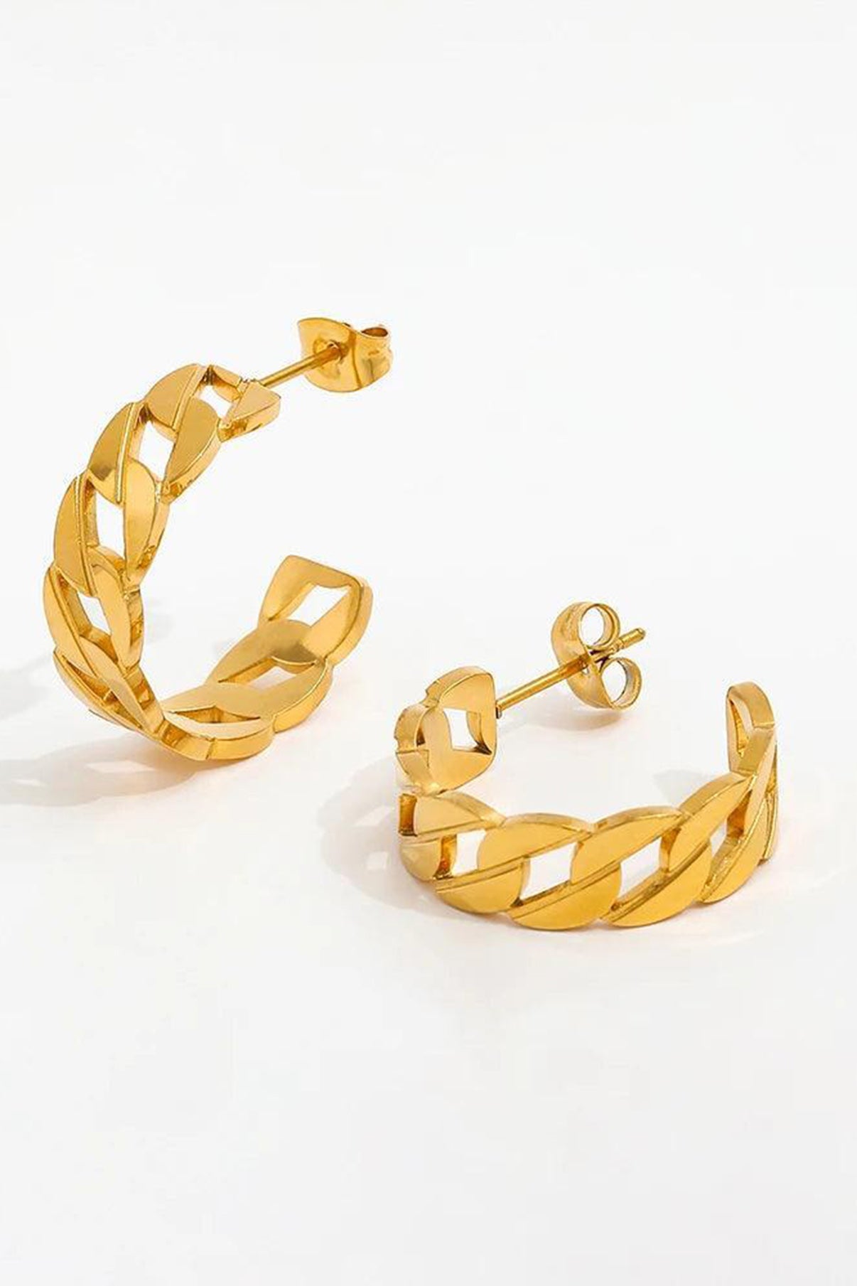 muun studios Rosa Link Earrings - 18K Gold Plated