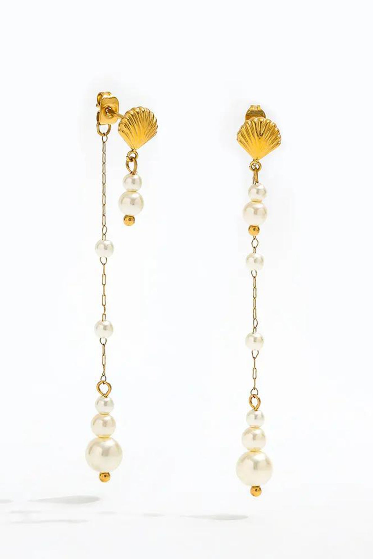 muun studios Elva Pearl Earrings - 18K Gold Plated