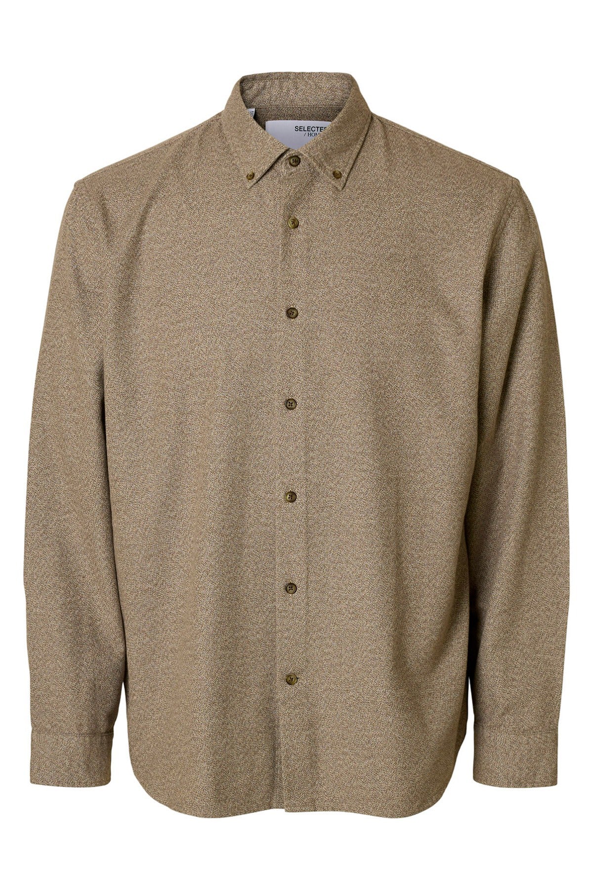 SELECTED HOMME SLHREGNOAH MIX BDWN LS SHIRT CAMP
