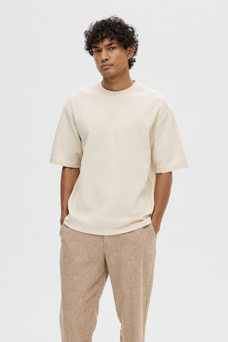 SELECTED HOMME SLHLOOSEOSCAR SS O-NECK TEE NOOS