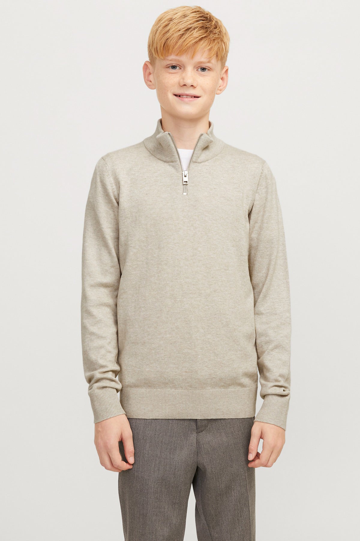 Jack & Jones Junior JJEEMIL KNIT HALF ZIP NOOS JNR