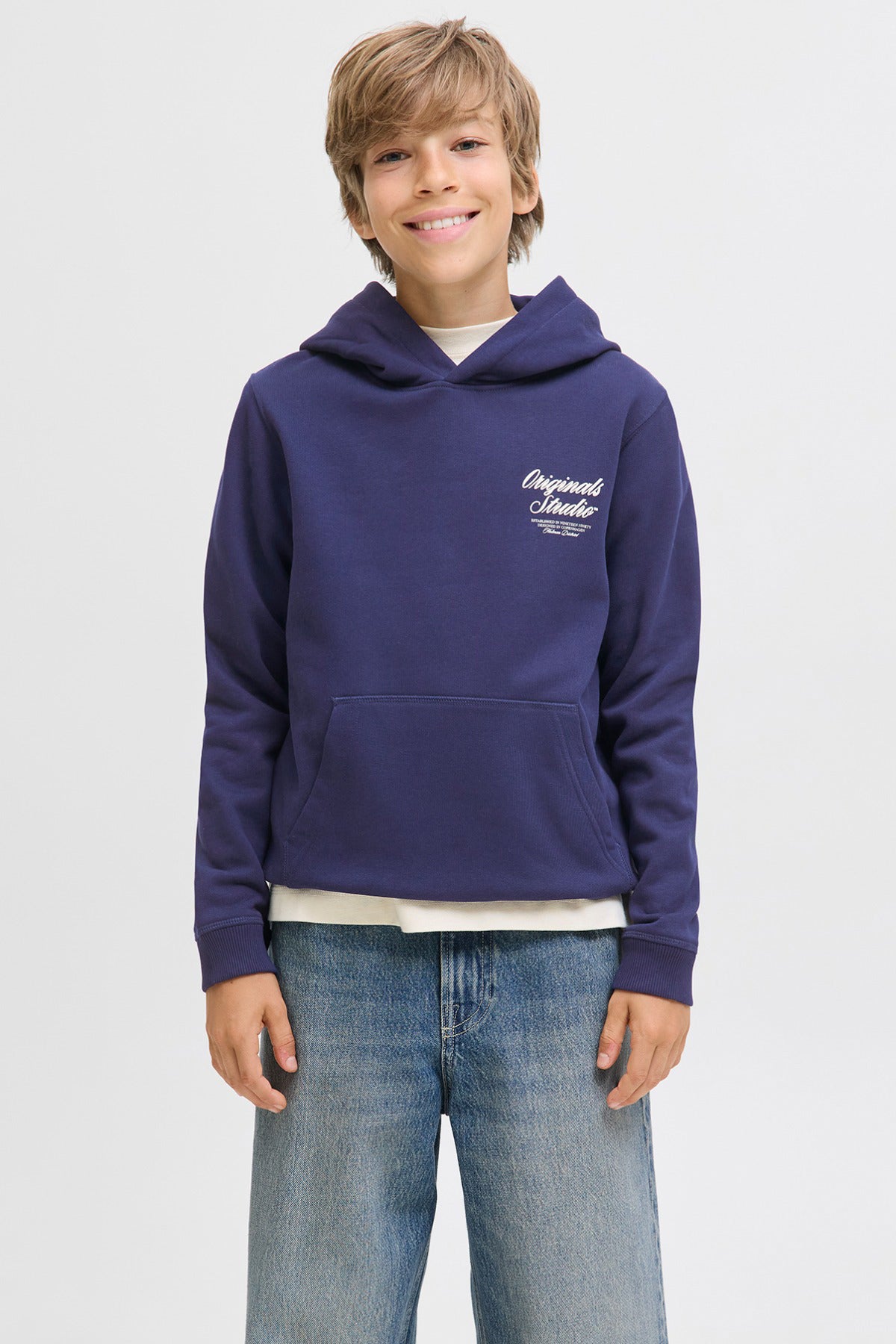 Jack & Jones Junior JORNORREBRO TYPO BACK SWEAT HOOD SN JNR