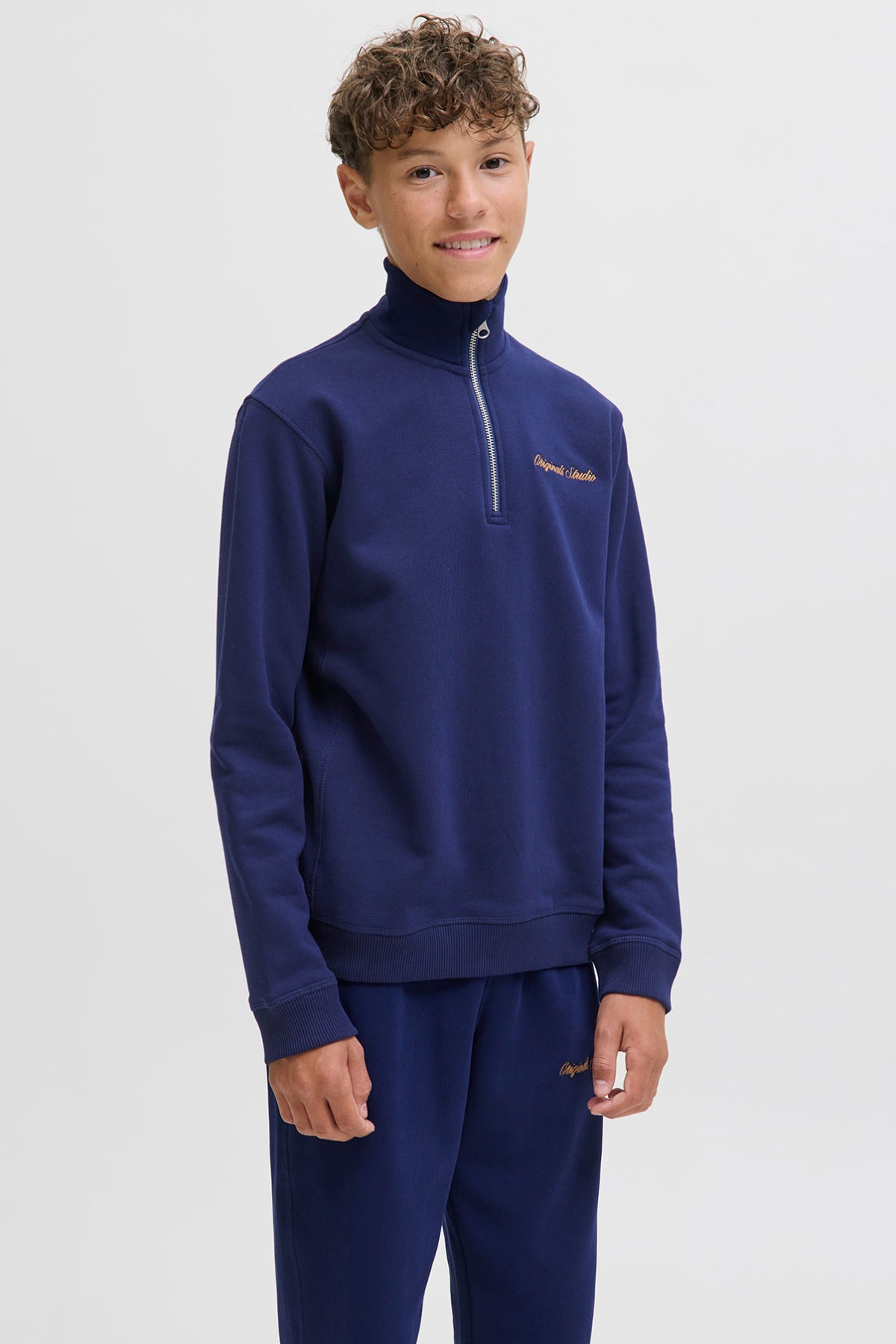 Jack & Jones Junior JORNORREBRO EMB SWEAT HIGH NECK JNR