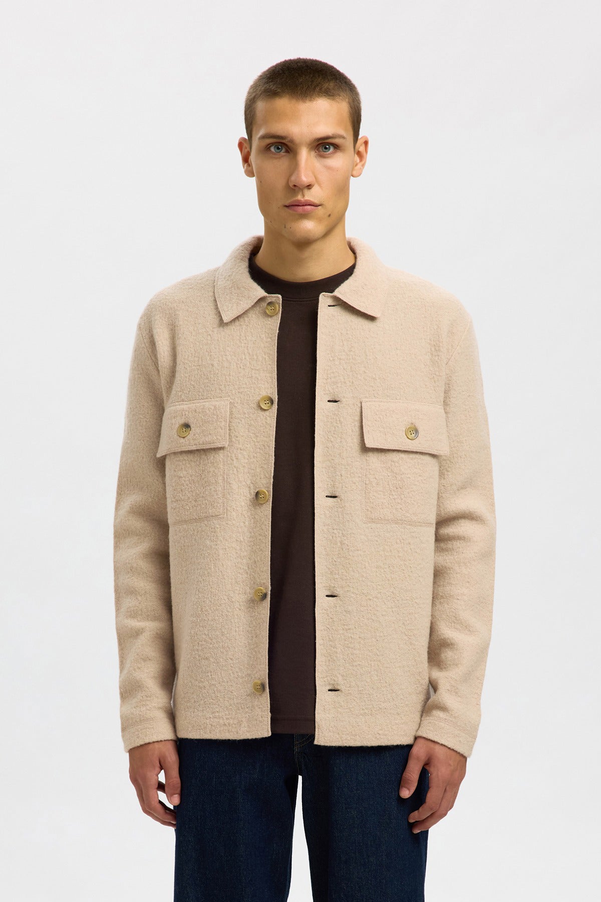 SLHNEALY - Overshirt i uld