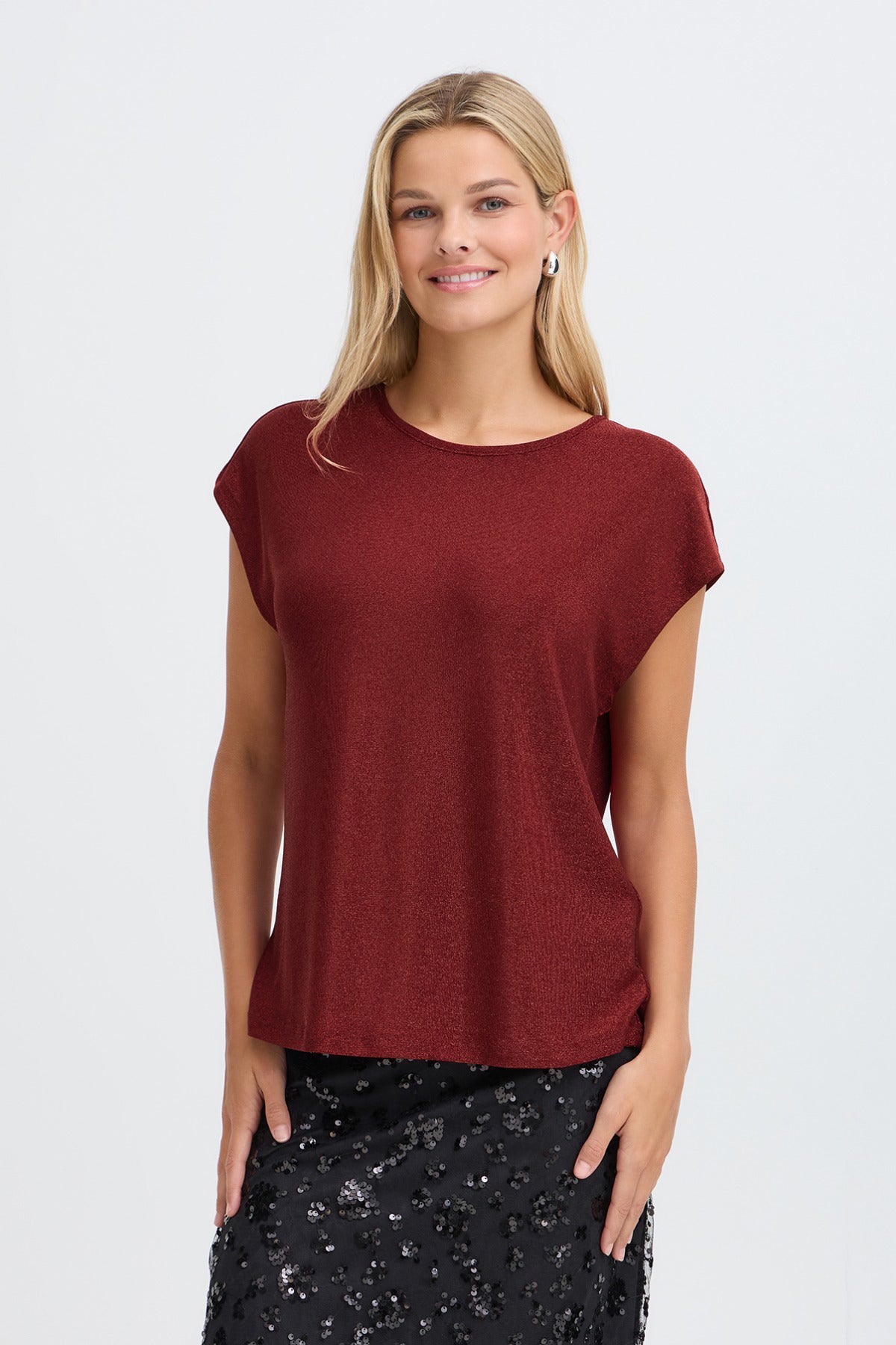 FRAMARISSA TEE 1 - Kortærmet t-shirt med glitter