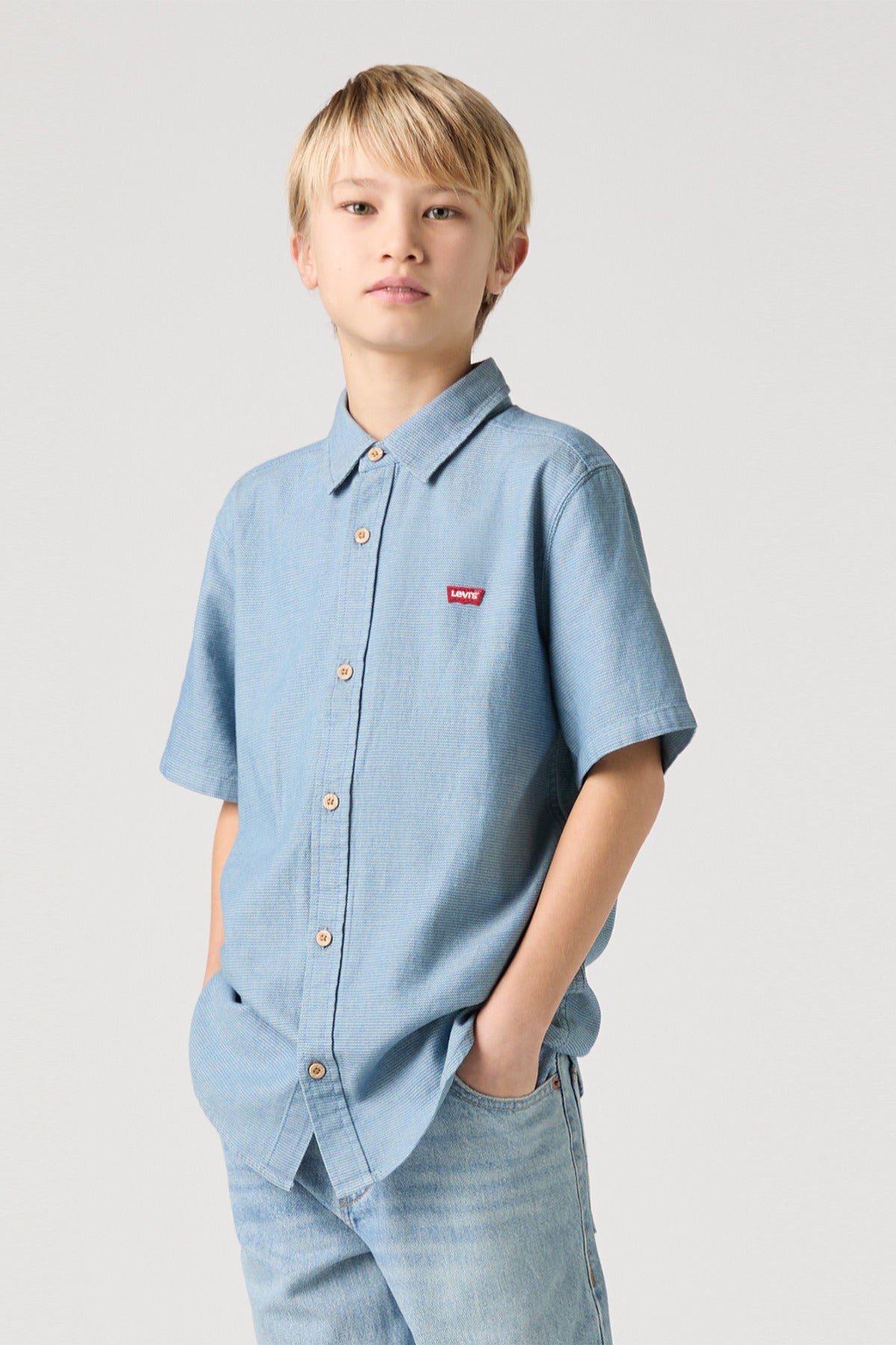 LEVIS BOY LVB SS WOVEN SHIRT