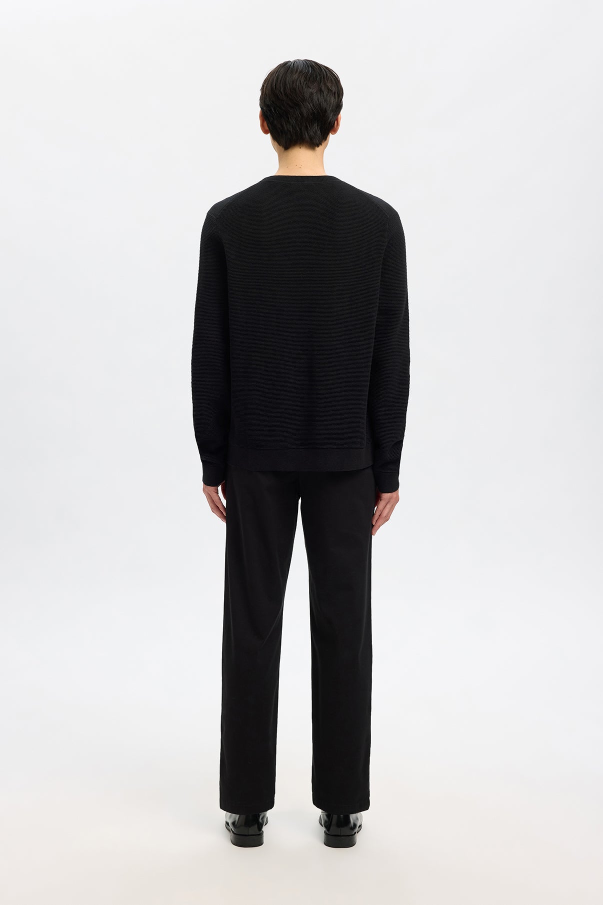 SELECTED HOMME SLHROSS LS KNIT STRUCTURE CREW NECK NOOS