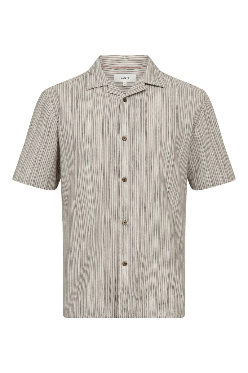 Grant SS - Kortærmet skjorte i hørblanding