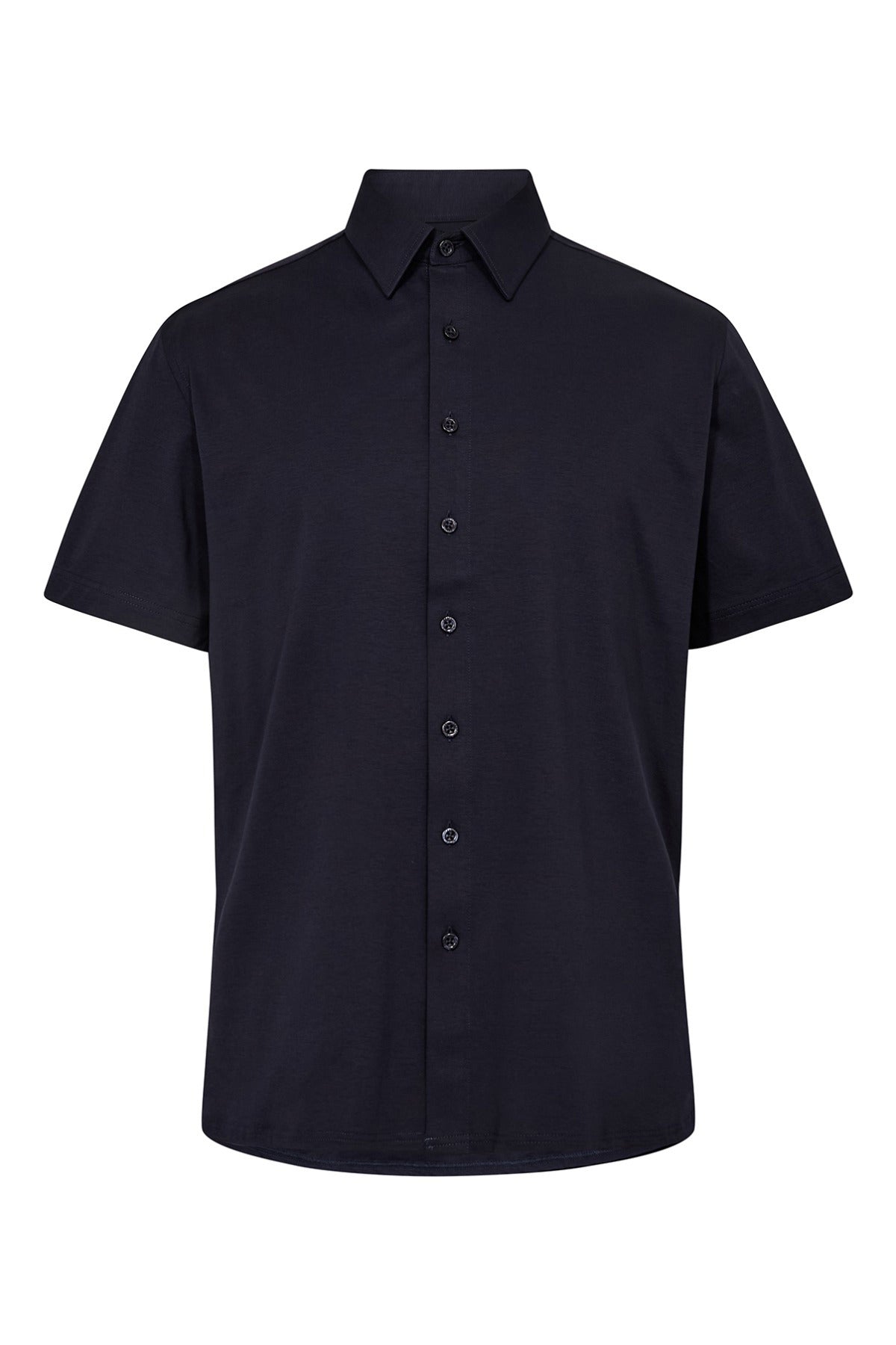 Kortærmet jersey skjorte med ultra stretch i modern comfort fit