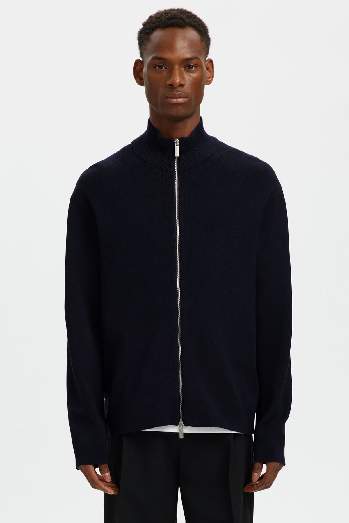 SELECTED HOMME SLHTELLER FN RELAXED ZIP CARDIGAN NOOS