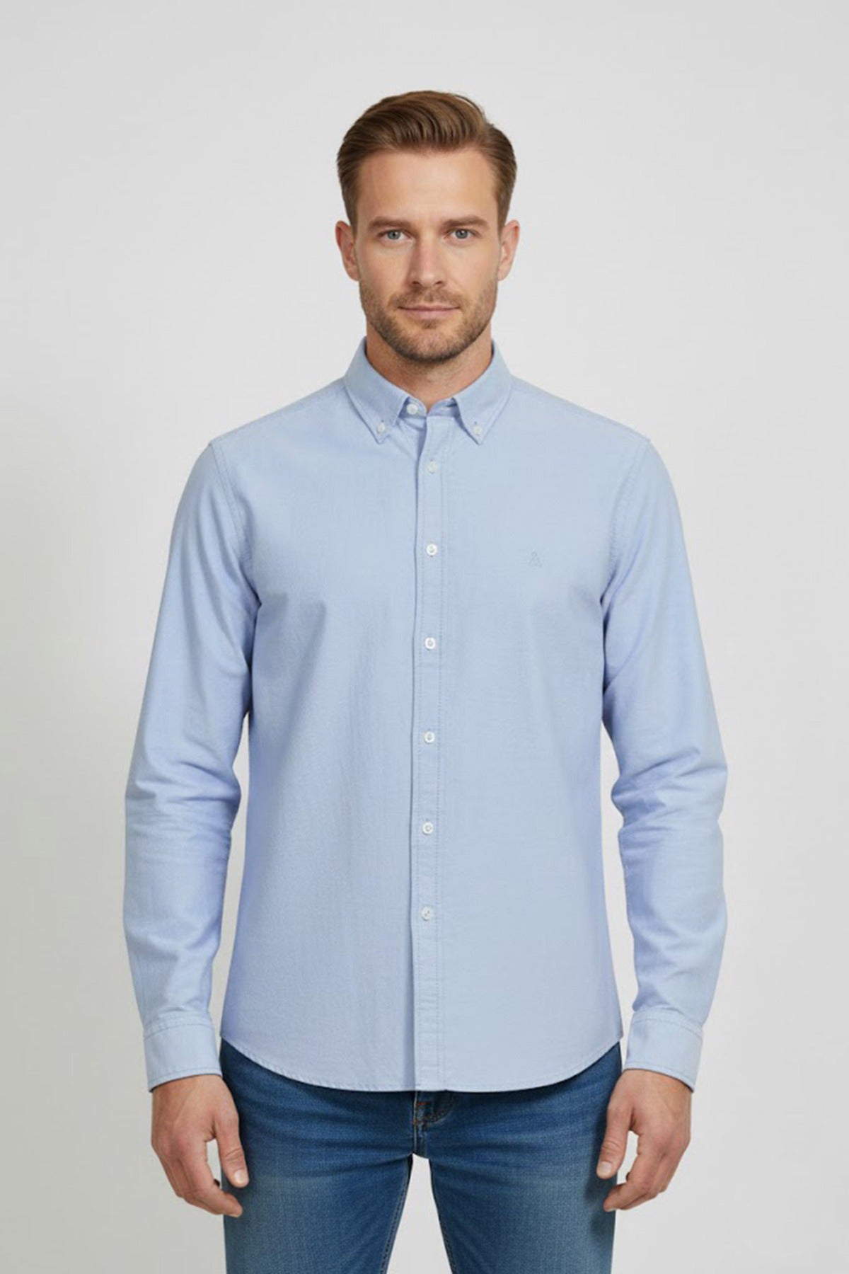 Milan LS - Klassisk langærmet oxford skjorte