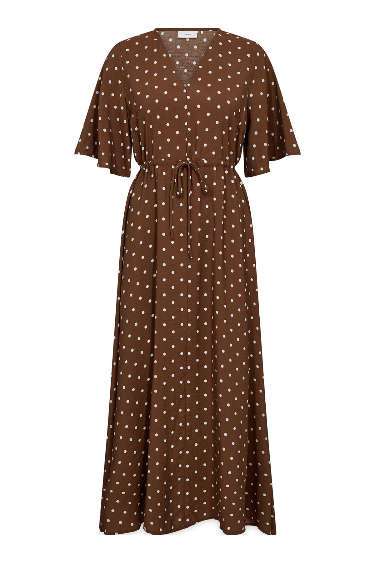 Isabella - Lang kjole med bindebånd