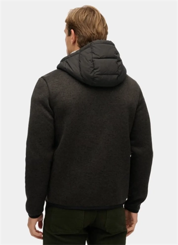 SUPERDRY HOODED STORM KNIT HYBRID JKT