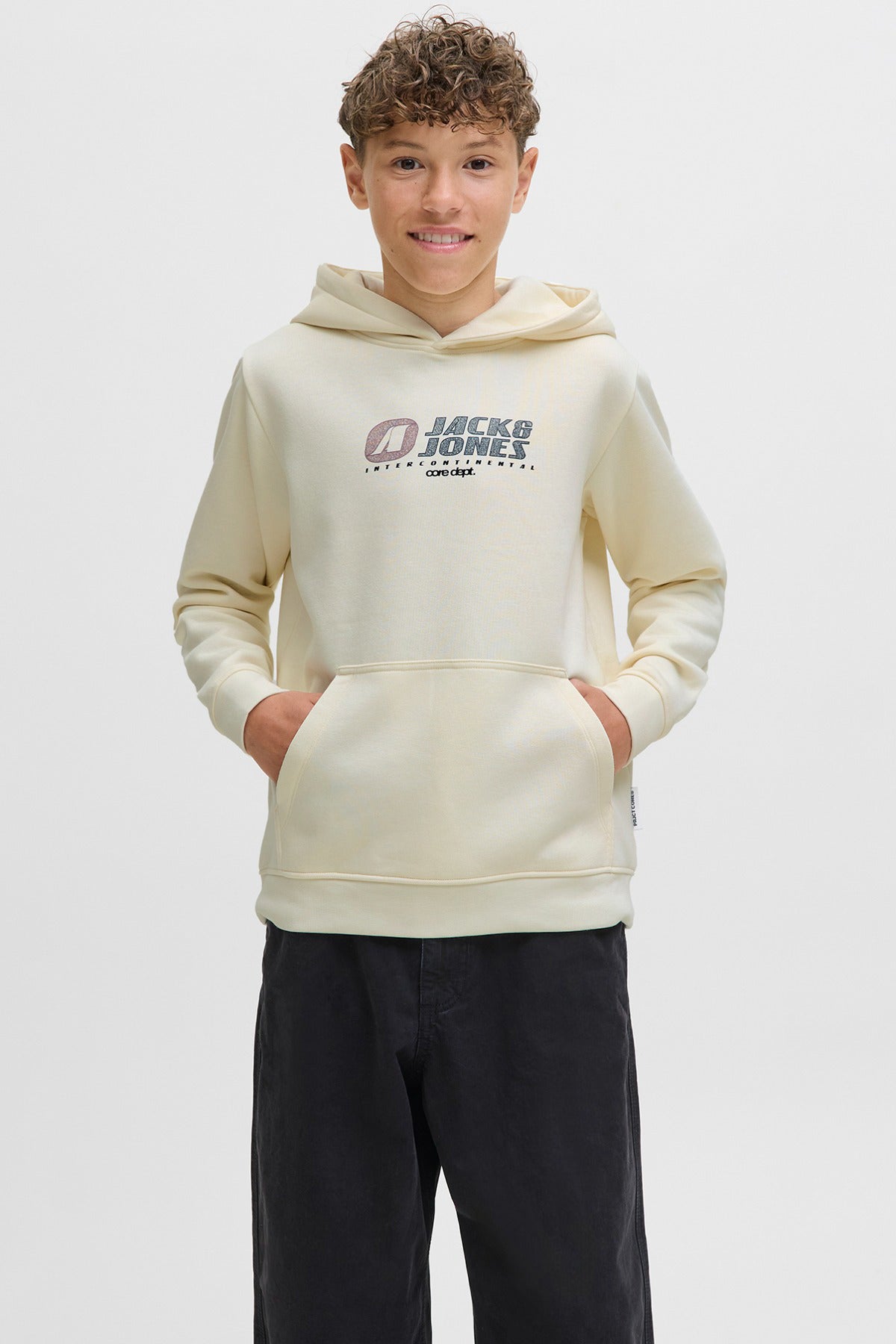 Jack & Jones Junior JCOTIER FRONT PRINT SWEAT HOOD SN JNR