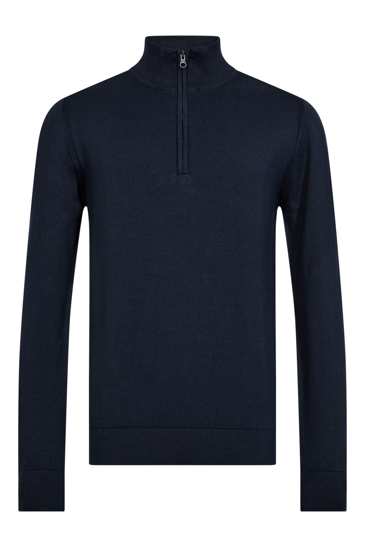 Lasso - Half zip striktrøje med høj hals