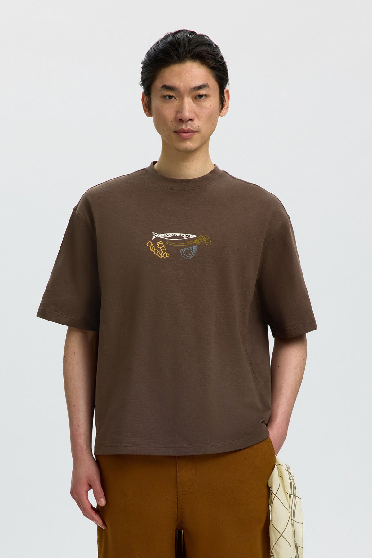 SLMDOMESTIC - Løstsiddende t-shirt med rygprint