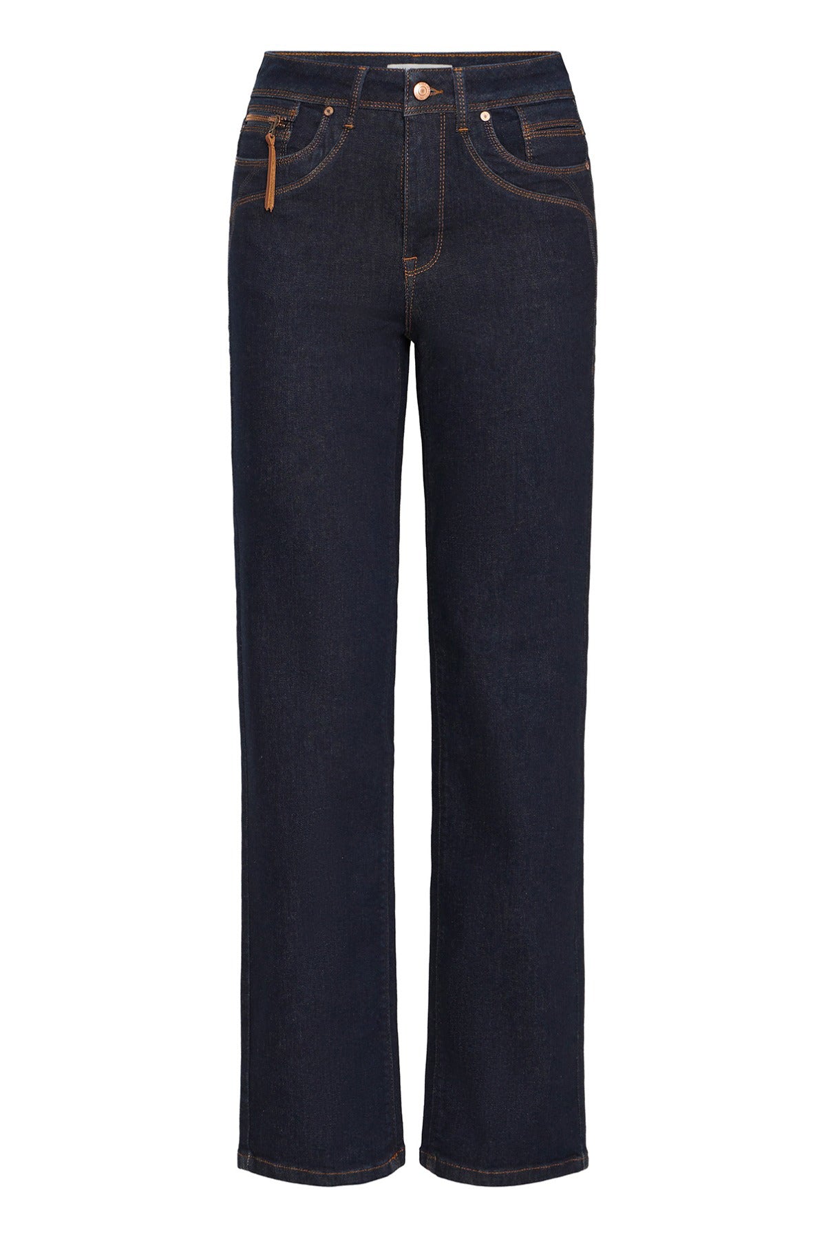 PZKAROLINA - Højtaljede jeans med lige ben