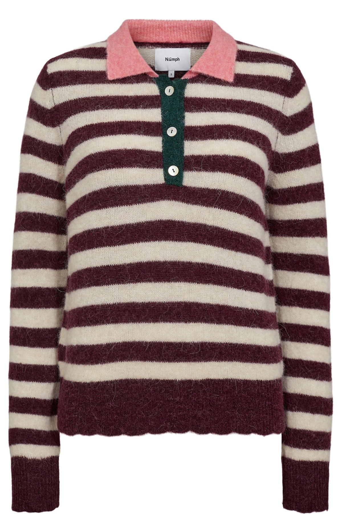 NÜMPH NUCIARA RIETTE STRIPE PULLOVER