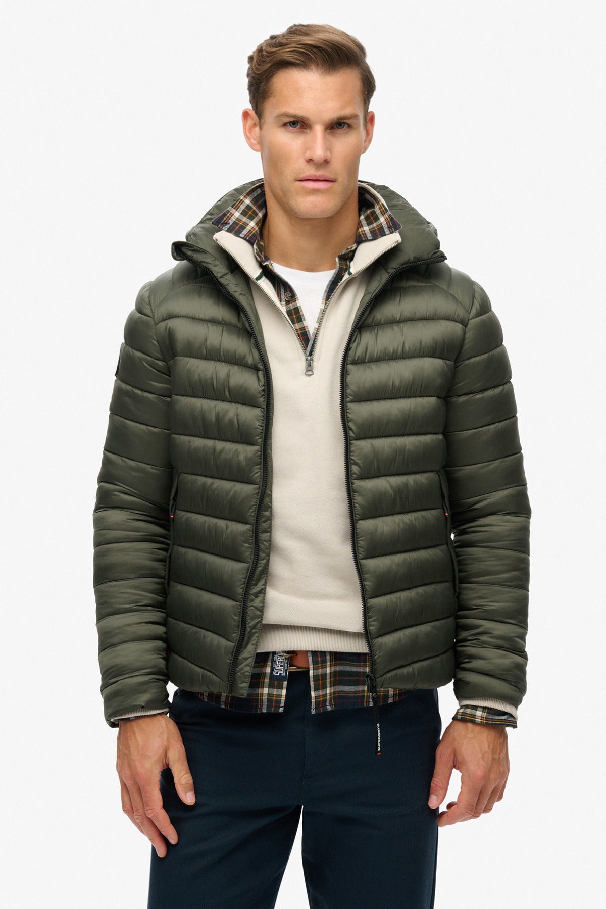 SUPERDRY HOODED FUJI SPORT PADDED JKT