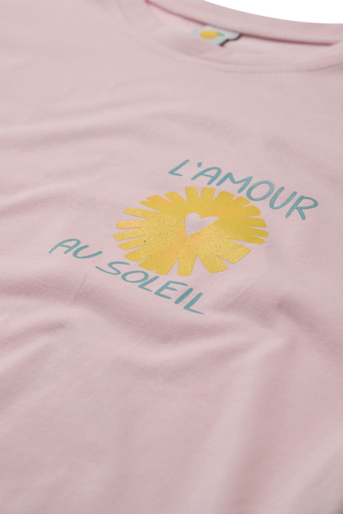 Kortærmet t-shirt med rygprint