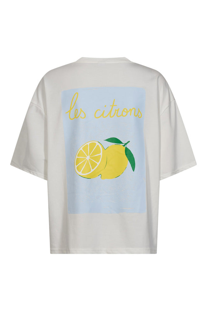 Kortærmet t-shirt med citronmotiv