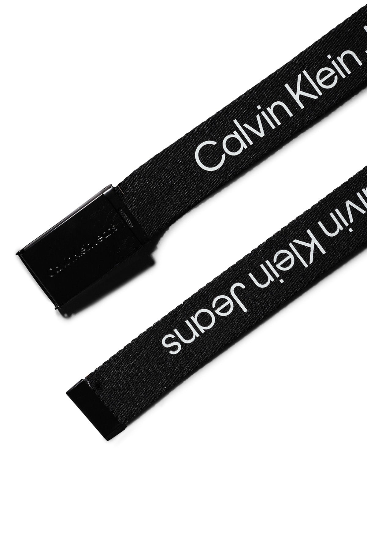 Calvin Klein Boy CANVAS LOGO METALLIC BUCKLE BELT