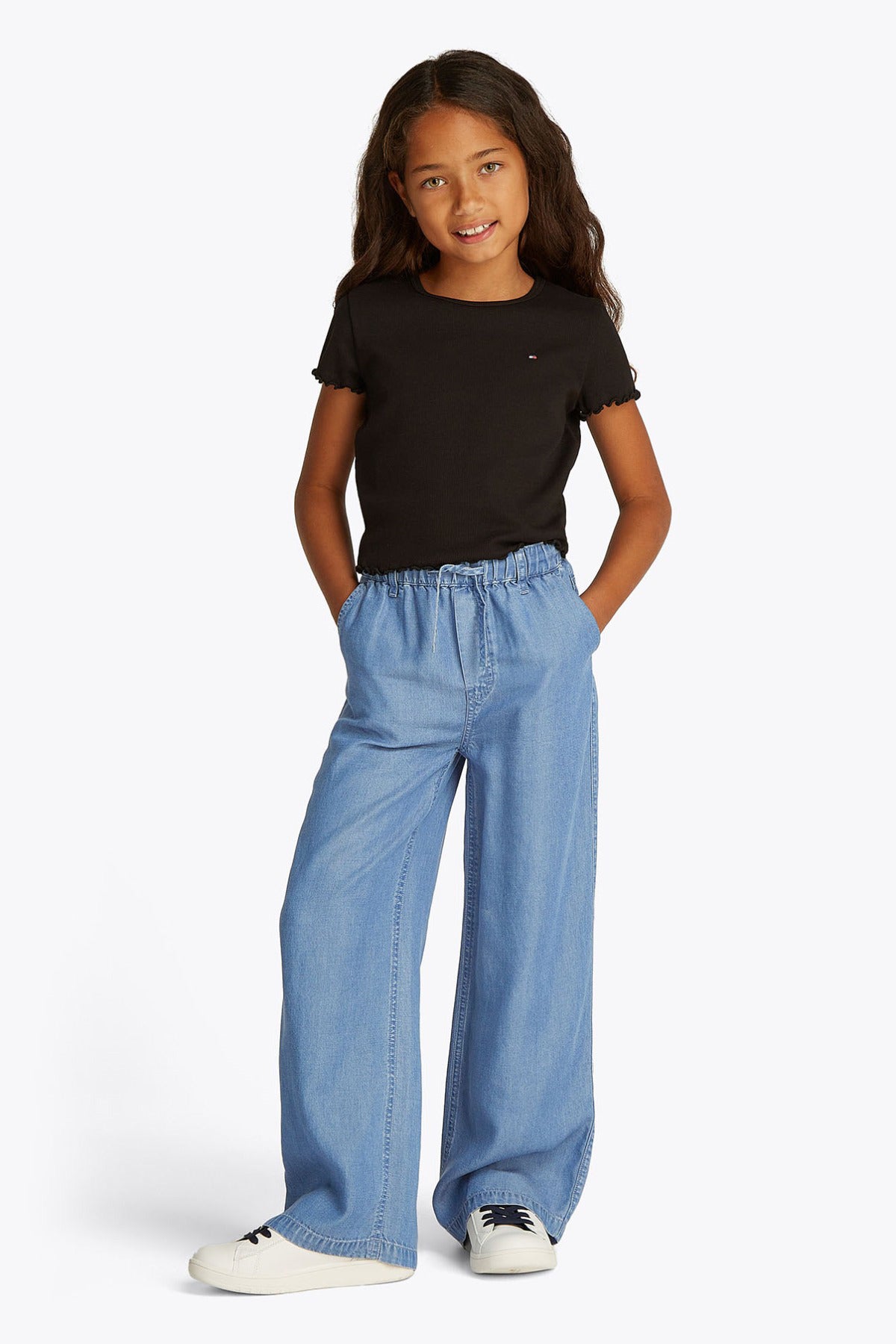 Tommy Hilfiger Girl CHAMBRAY WIDE LEG PANT