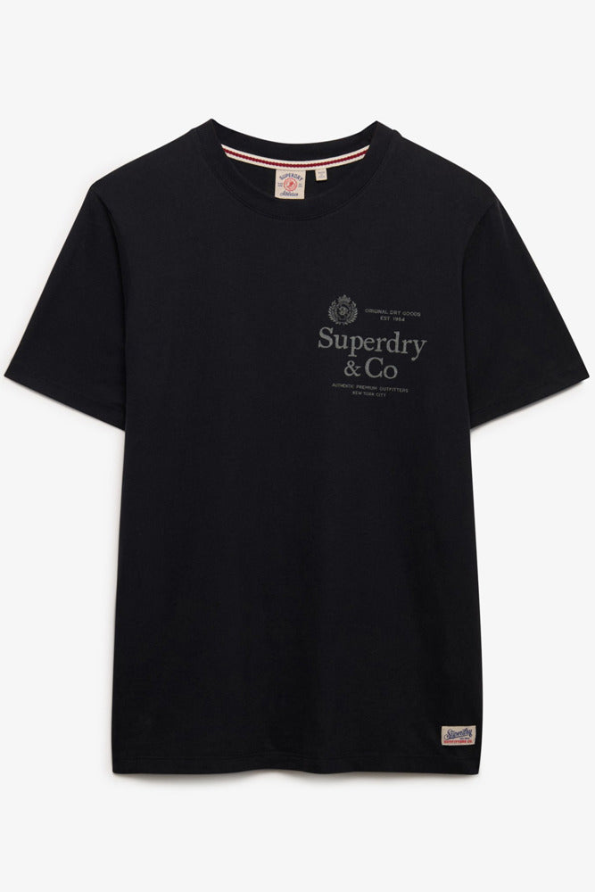 T-shirt med print på brystet