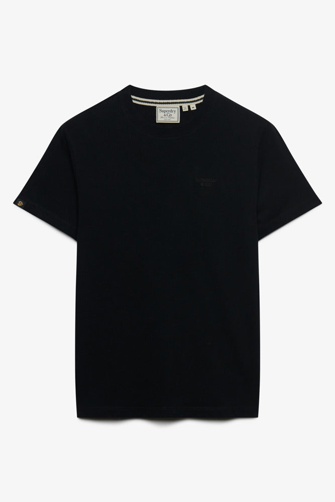 ESSENTIAL STACKED LOGO - Kortærmet basis t-shirt med broderet logo