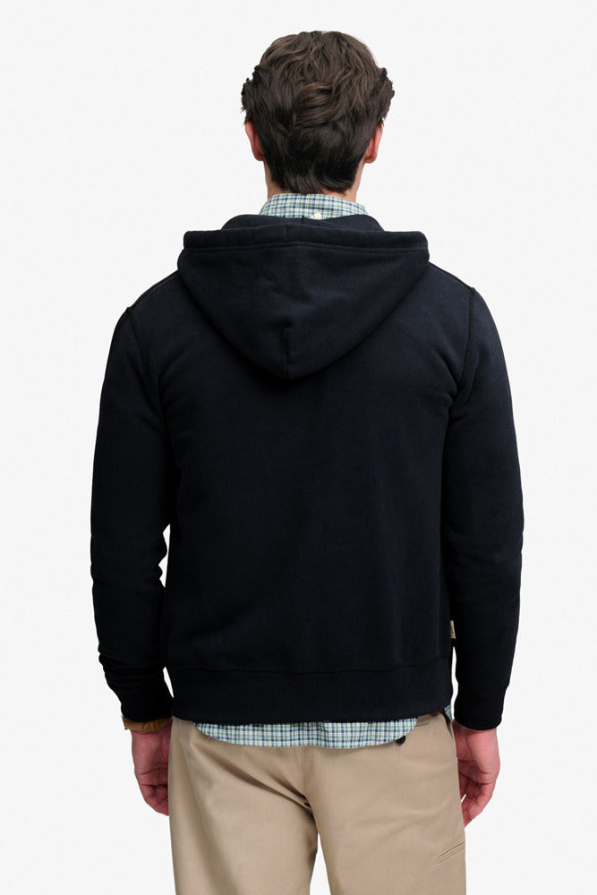 Sweatshirt med hætte og lynlås
