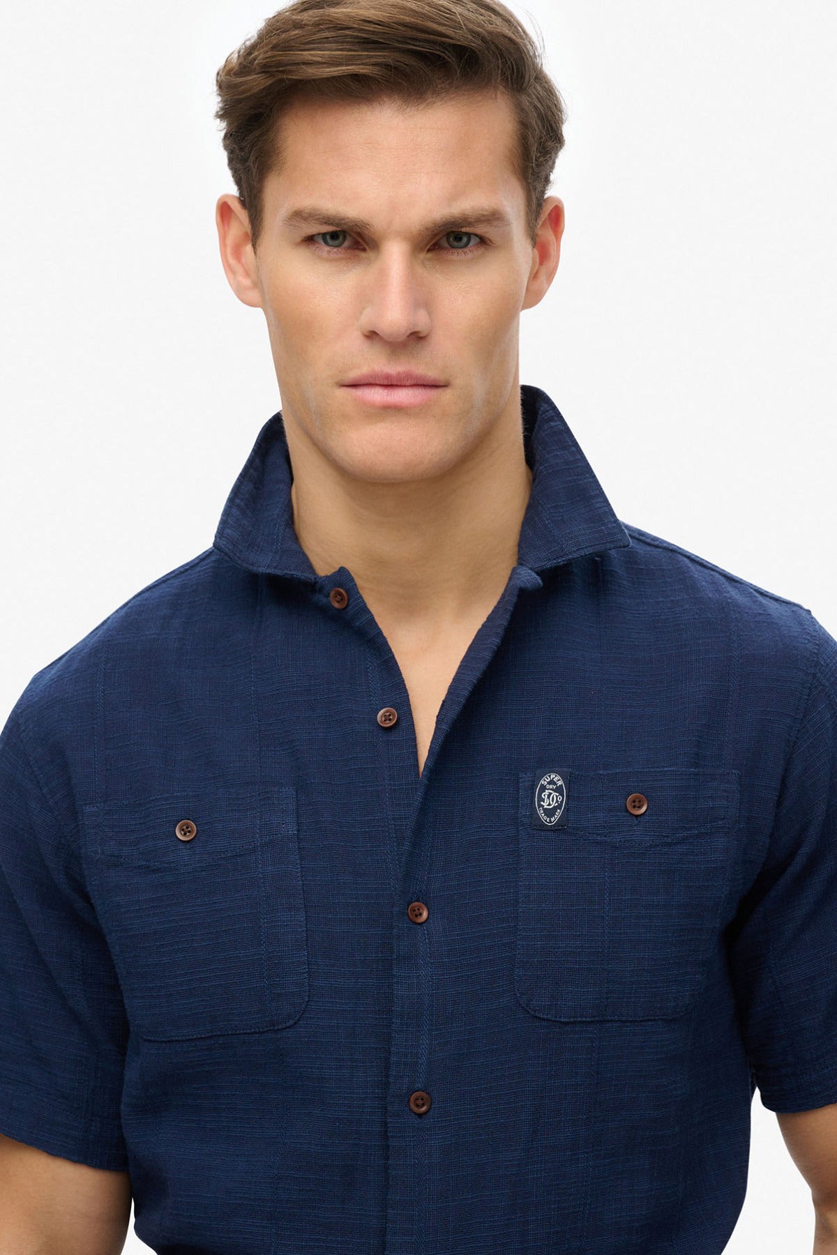 SUPERDRY MERCHANT SS TEXTURED SHIRT