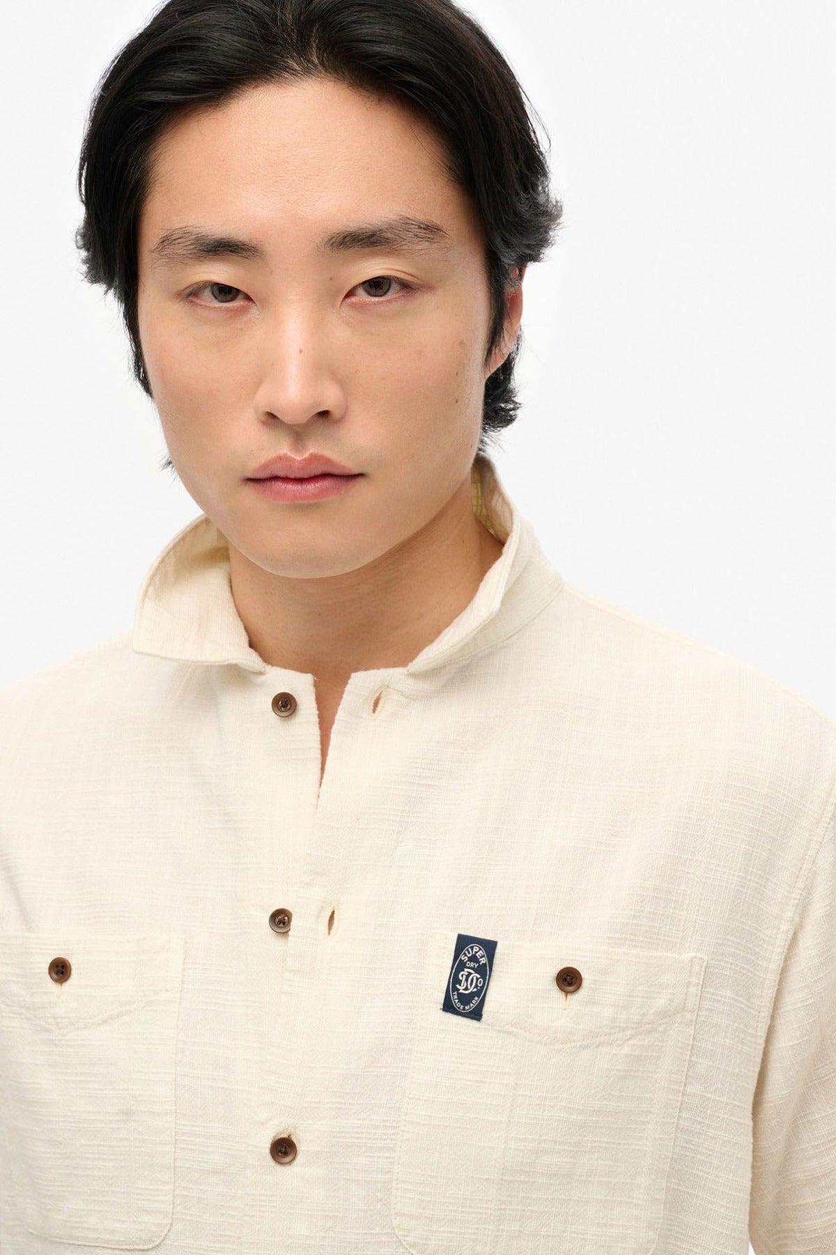SUPERDRY MERCHANT SS TEXTURED SHIRT