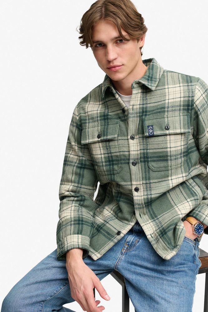 BORG LINED MILLER - Ternet overshirt med brystlommer
