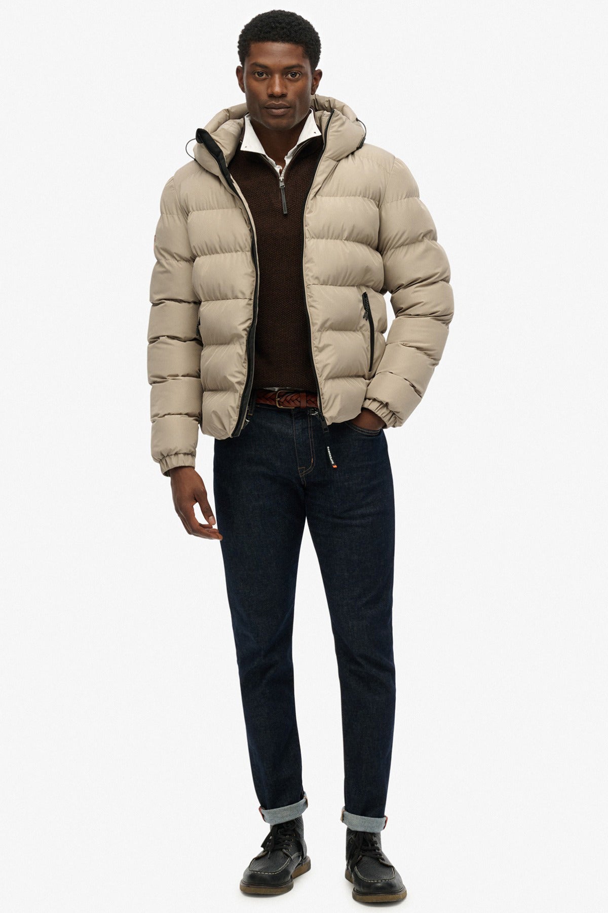 SUPERDRY JAKKE HOODED SPORTS PUFFER