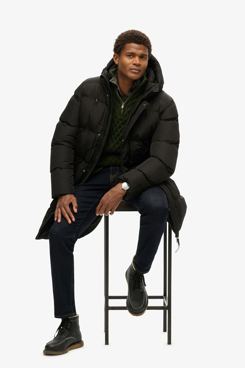 SUPERDRY HOODED SPORTS PUFFER MID JKT