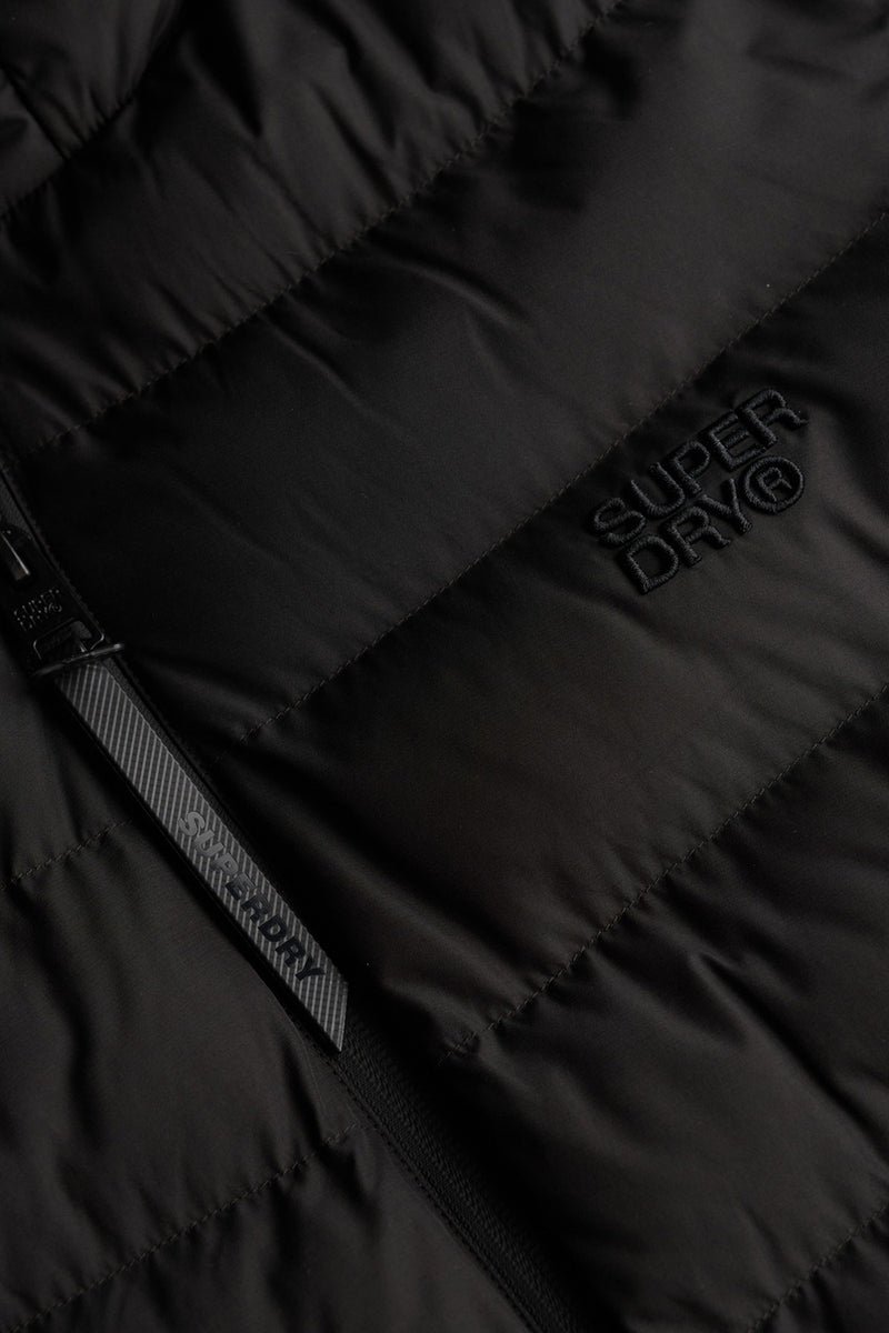 SUPERDRY HOODED STORM KNIT HYBRID JKT