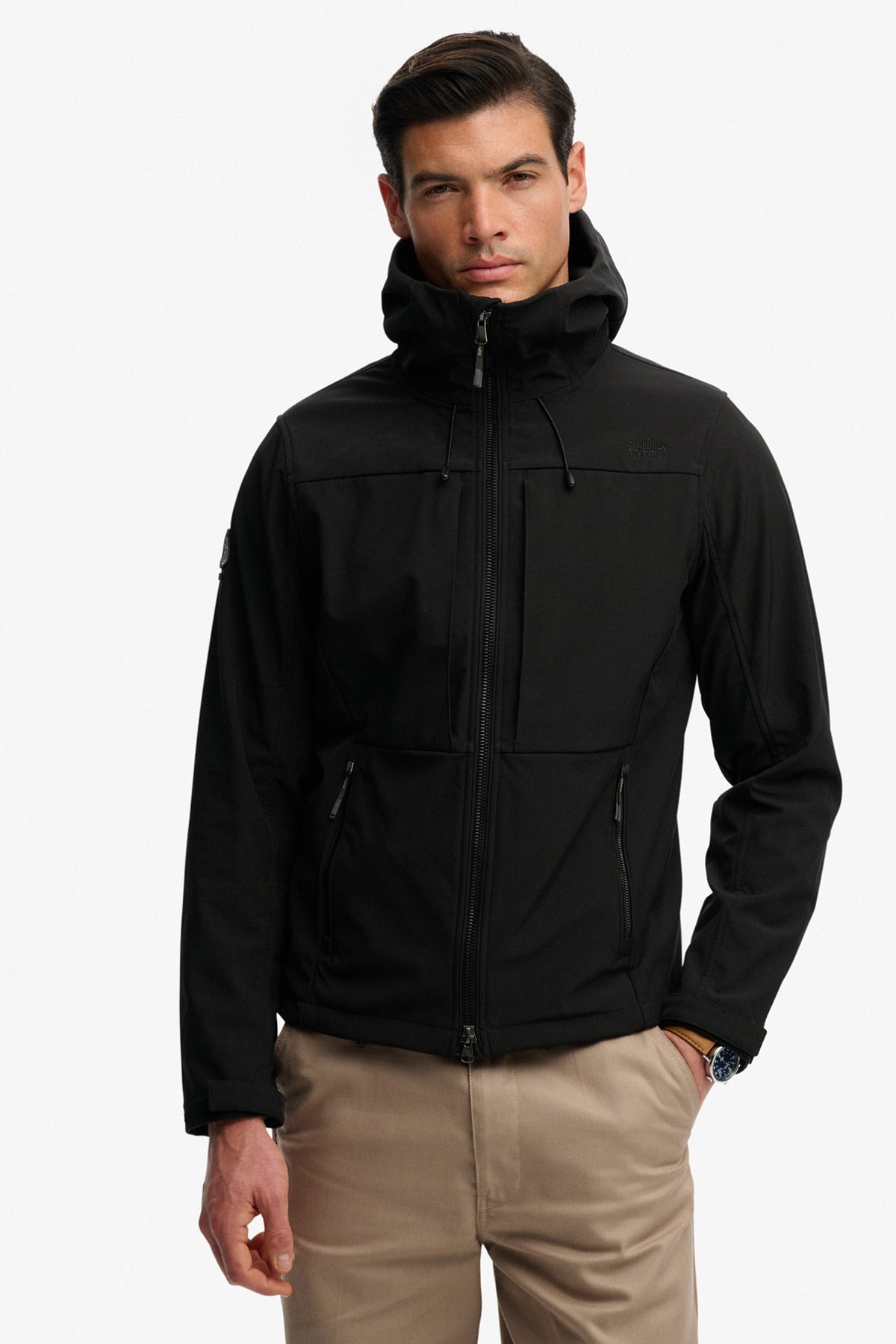SUPERDRY HOODED SOFTSHELL TREKKER JKT