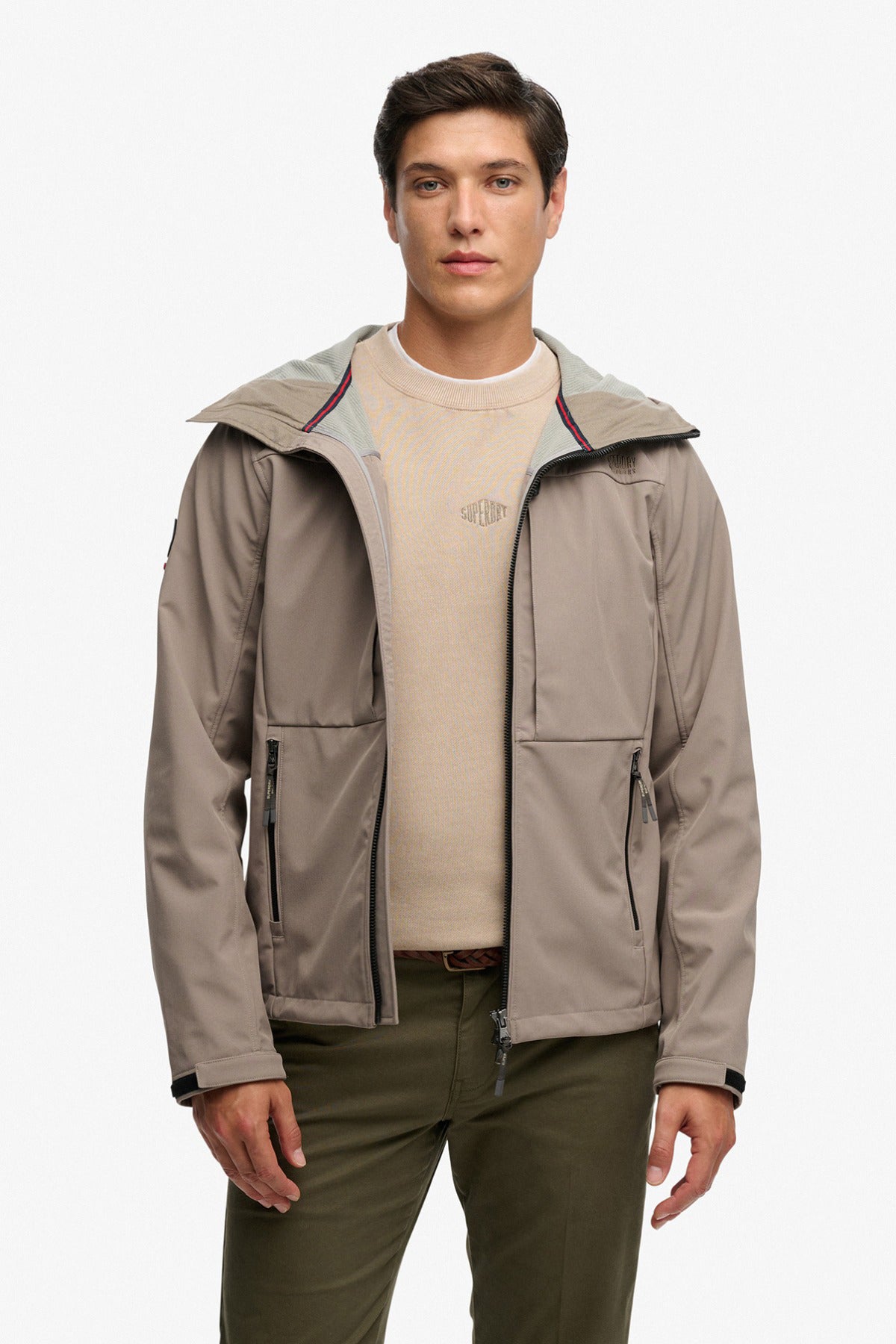 SUPERDRY HOODED SOFTSHELL TREKKER JKT