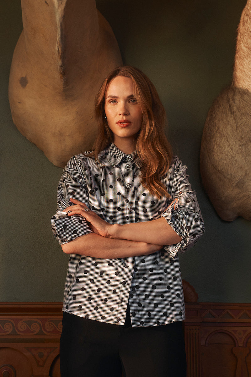 VAKKER SKJORTE CHERRY