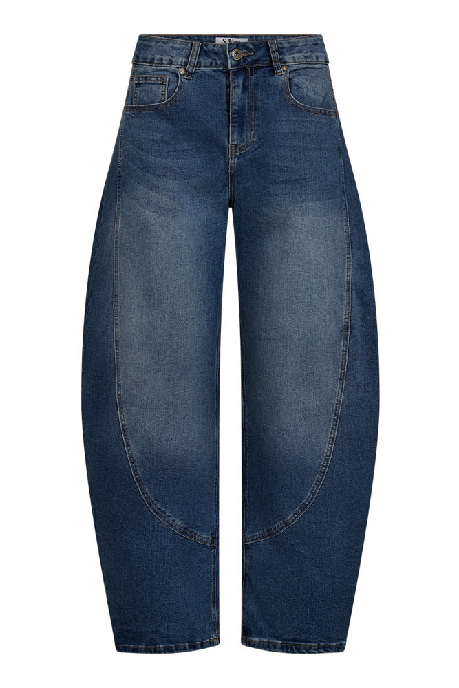 Jeans med barrel pasform