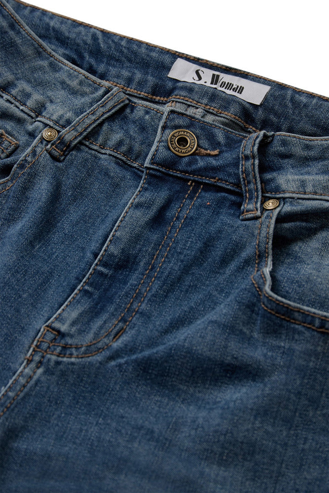 Jeans med barrel pasform