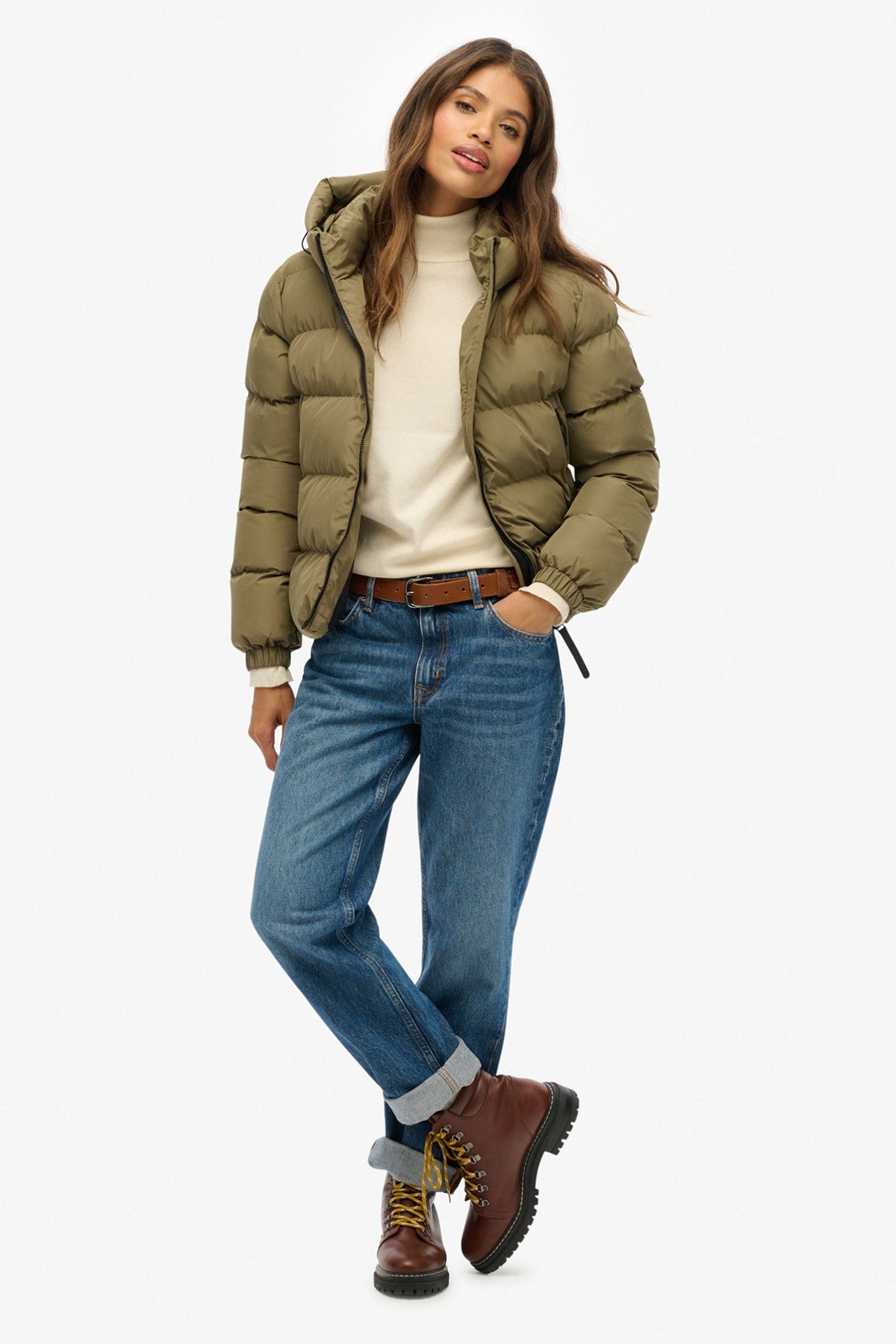 Superdry Dame HOODED SPORTS PUFFER JACKET