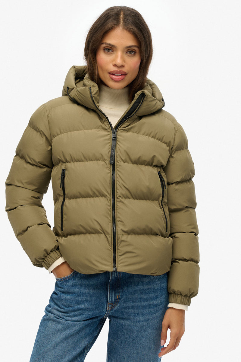 Superdry Dame HOODED SPORTS PUFFER JACKET